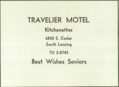 Travelier Motel - 1966 Holt High Yearbook Ad